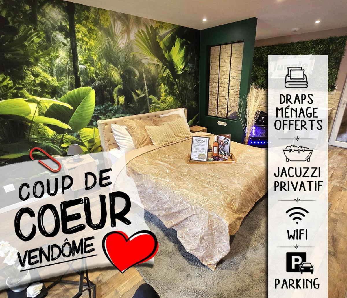 Appartement Chambre Cosy - Jacuzzi - Little Room Vendôme Exteriör bild
